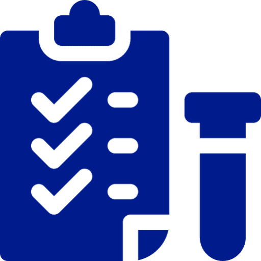 Science checklist with tube