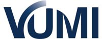 VUMI logo with blue gradient design